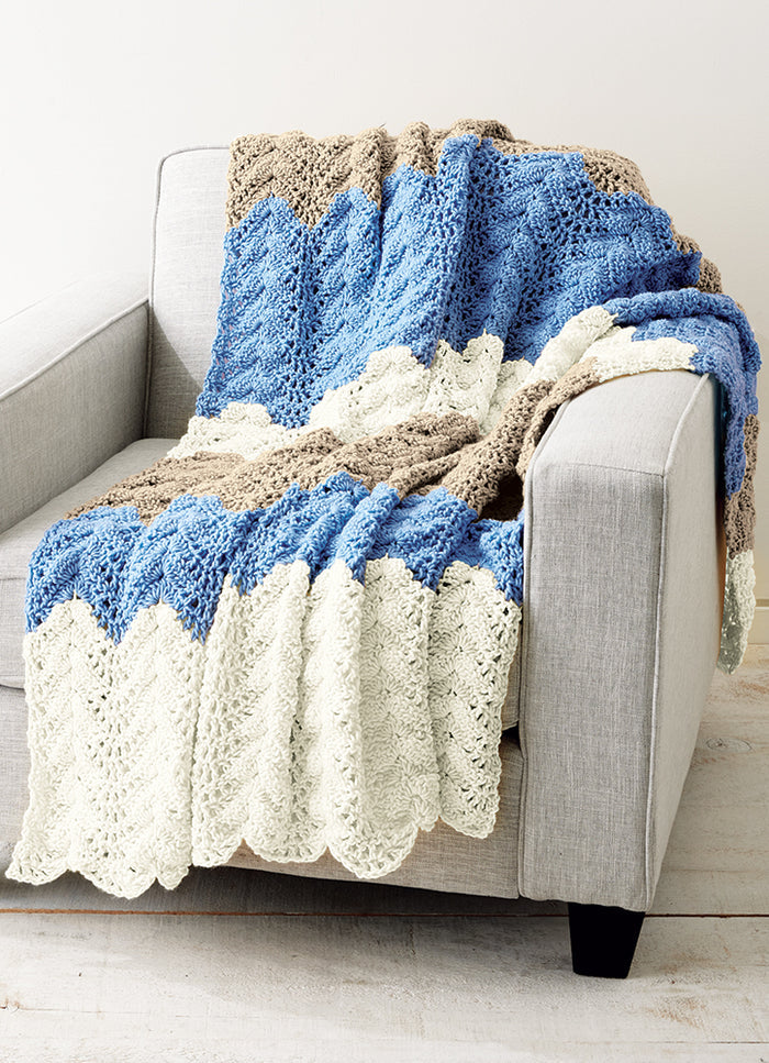 Seaside Ripple Afghan