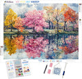 Seasons Across a Riverbank