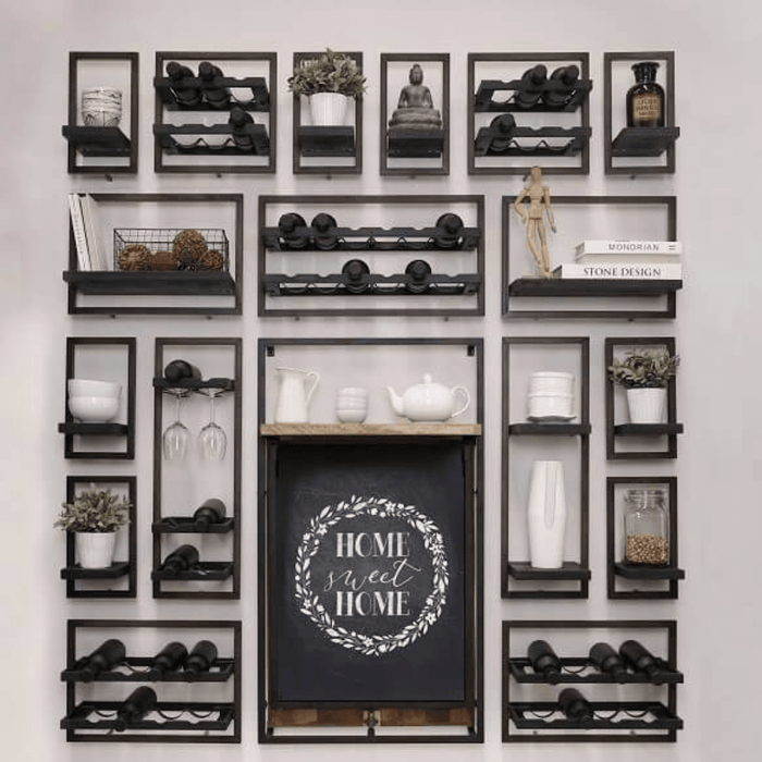 SHELFMATE Burned Black Teak - Style D -