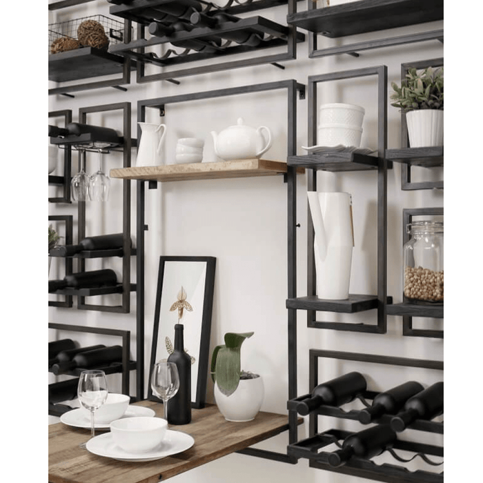 SHELFMATE Burned Black Teak - Style E -