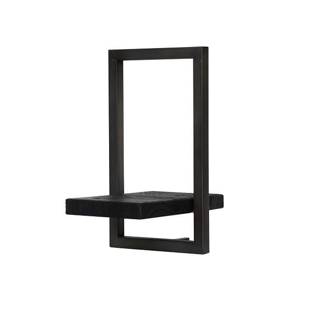 SHELFMATE Burned Black Teak - Style E -