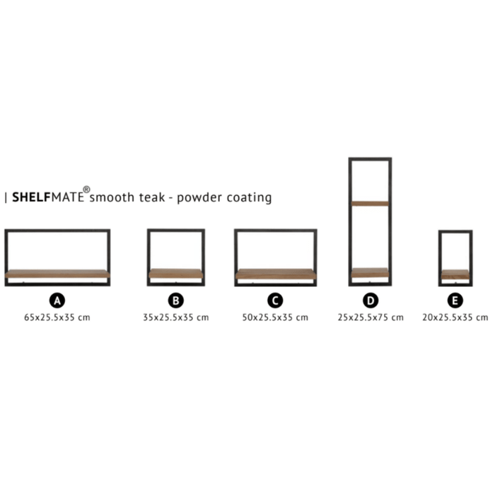 SHELFMATE Smooth Teak - Style B -
