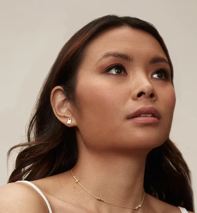 Silver Lock In Your Superpower Stud Earrings