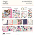 Simple Stories - Collector's Essential Kit 12"X12" - Happy Hearts. Make your scrapbooking project stand out! This package contains 12 sheets of double-sided 12x12 Designer Cardstock including cut apart Journal, Tags and Element Sheets and a 12x12 Cardstock Sticker Sheet (91), Journal Bits (35), 6x12 Chipboard (30), Washi Tape (1). Acid and lignin free. Made in USA. Available at Embellish Away located in Bowmanville Ontario Canada.