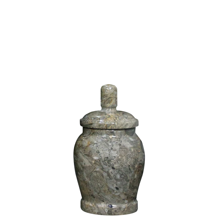 Small/Keepsake 10 Cubic Inch Classic Oceanic Marble Funeral Cremation Urn