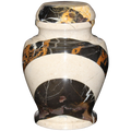 Small/Keepsake 15 Cubic Inch Carpel Cameo & King Marble Funeral Cremation Urn for Ashes