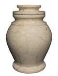 Small/Keepsake 15 Cubic Inch Serenity Cameo Marble Cremation Urn for Ashes