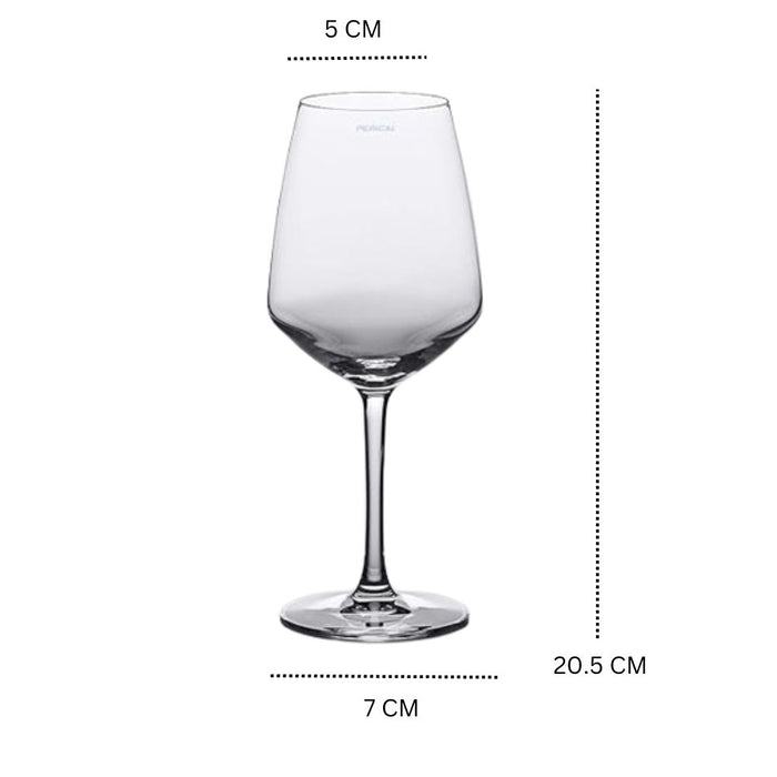 smart "serve" Premium Wine Glass Set of 6, 250 ml | Elegant Soda Lime Glasses for Red & White Wine, Cocktails & Everyday Use | Lead-Free, Dishwasher Safe | Perfect for Gifting & Special Occasions