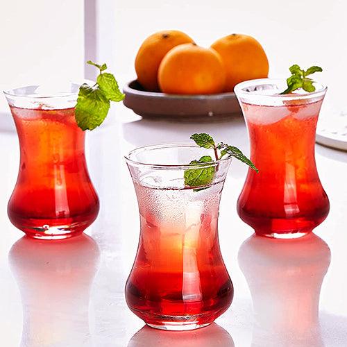 Uniglass Small Coffee/Tea Glass Set (120ml, Transparent) Set of 6 | Coffee Mug