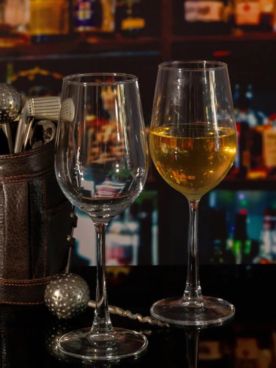 Smartserve Premium Crystal Wine Glass Set, 330ml, Set of 6
