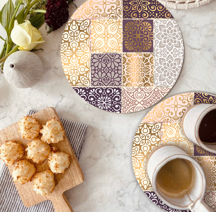 Smartserve Round Trivet Placemats 9 x 9 Inch, D26