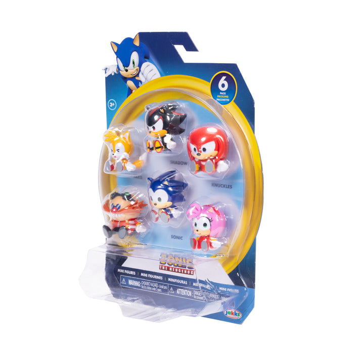Sonic 1.5" Mini Figure Stylised 6-PK Value