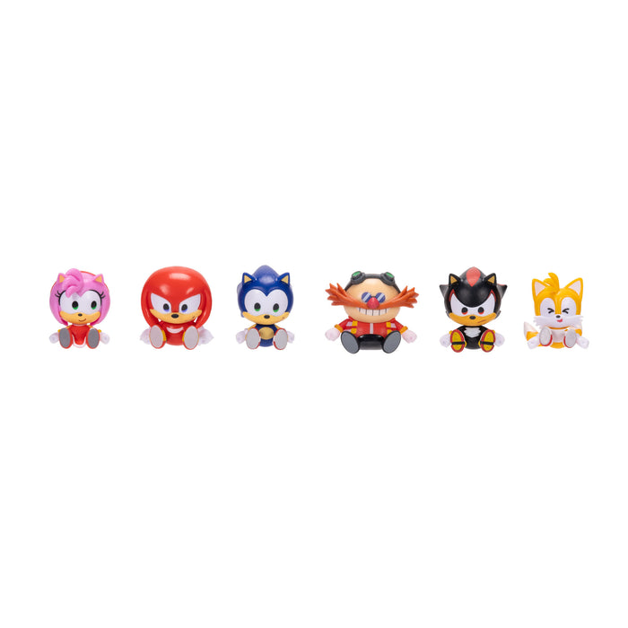 Sonic 1.5" Mini Figure Stylised 6-PK Value