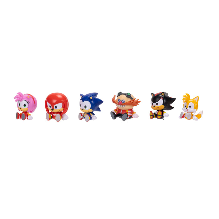 Sonic 1.5" Mini Figure Stylised 6-PK Value
