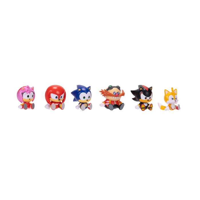 Sonic 1.5" Mini Figure Stylised 6-PK Value