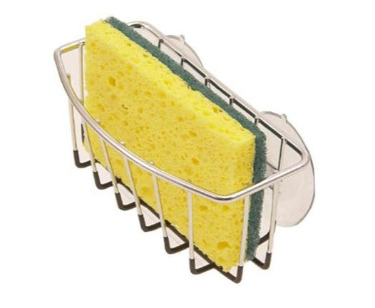 Sponge Caddy Chrome With Suction Cups - White - D.Line