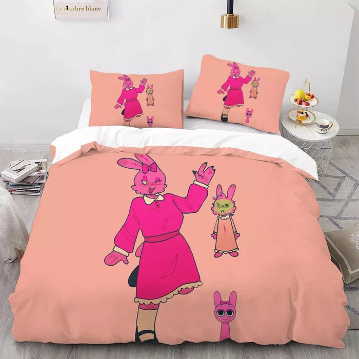 Sprunki Oren Wenda Bedding Set Pattern Kids Quilt Cover Without Filler