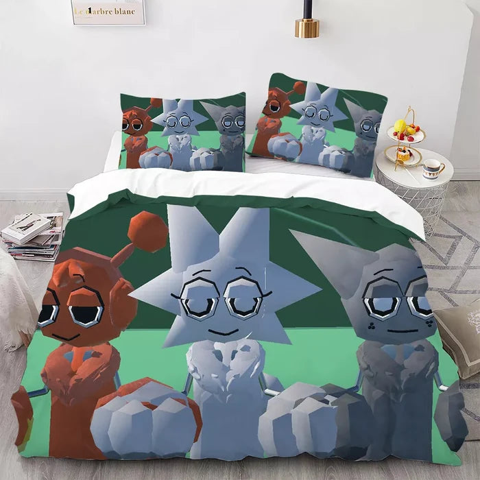 Sprunki Oren Wenda Bedding Set Pattern Kids Quilt Cover Without Filler
