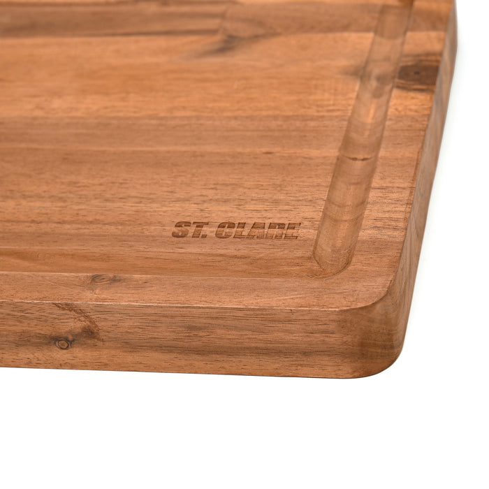St. Clare Acacia Reversible Board with Juice Curve - 40x30x3.8cm