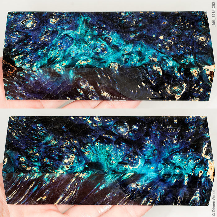 Stabilized wood box elder burl block