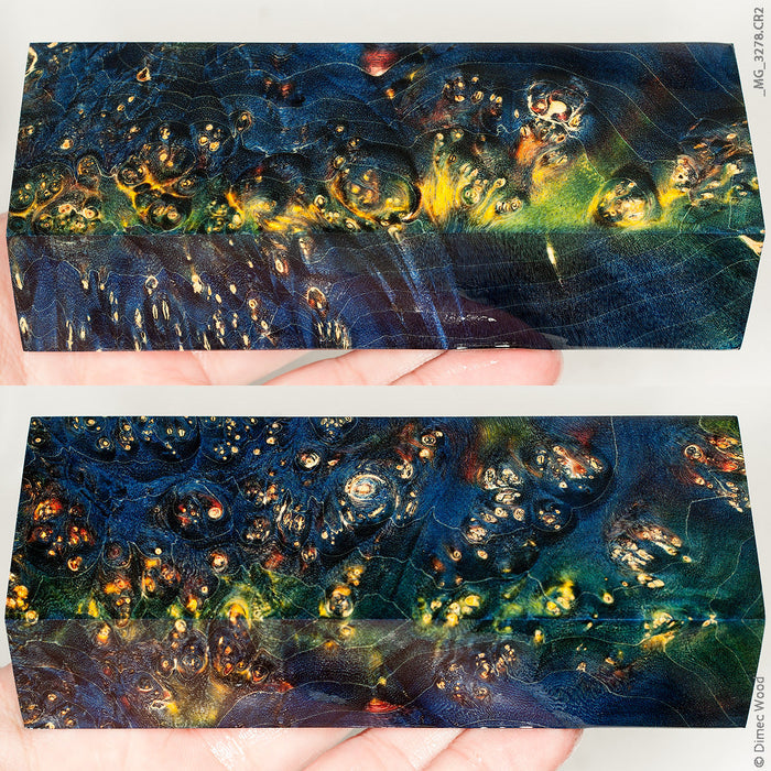Stabilized wood box elder burl block