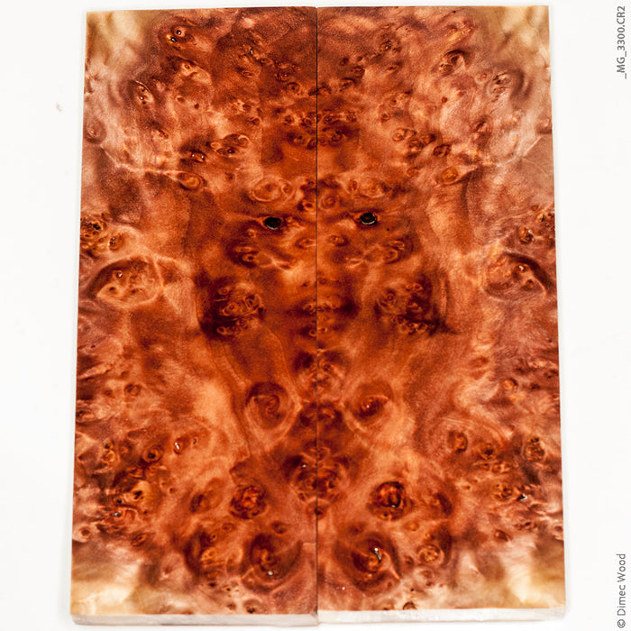 Stabilized wood willow burl panels