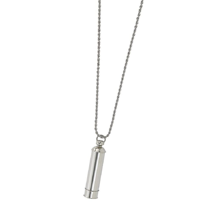 Stainless Steel Cylinder Pendant/Necklace Funeral Cremation Urn for Ashes