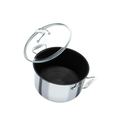Circulon SteelShield stainless steel nonstick stockpot with lid. Built for bold cooking.
