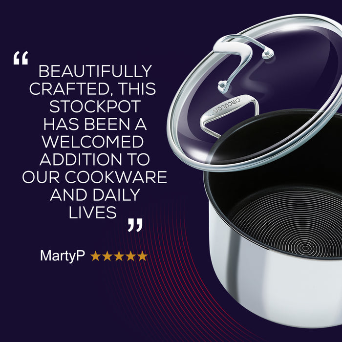 Stainless steel non stick stockpot. review Circulon Steelshield C Series