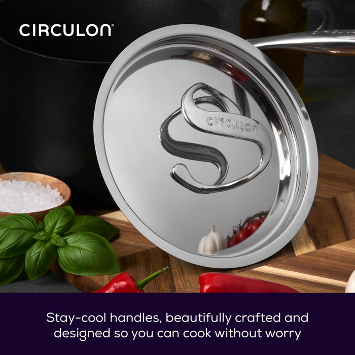 Style Non-Stick Induction Large Family Casserole Dish & Lid - 5.2L