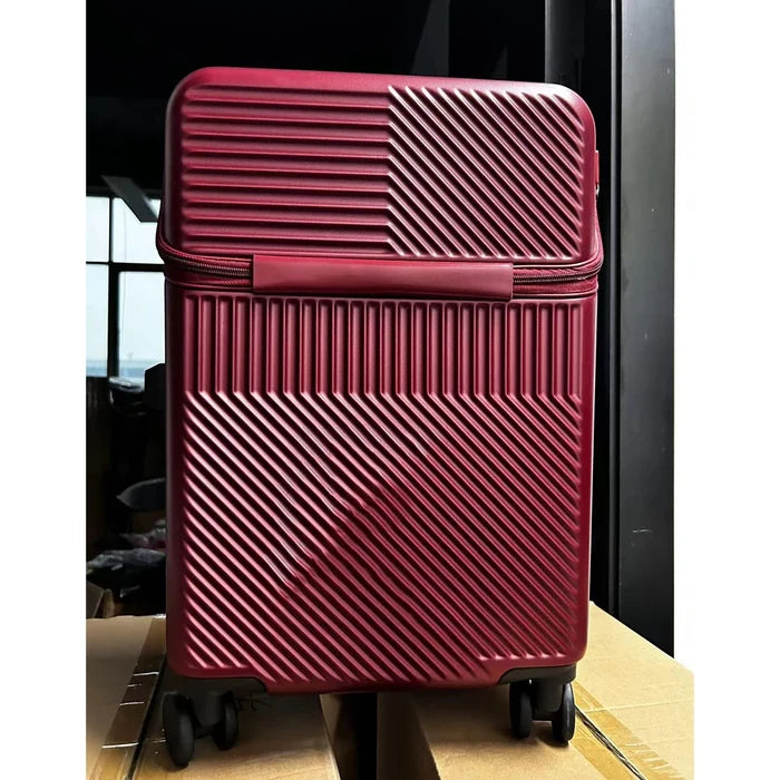 Suitcase Luggage Stylish Business Suitcase with Cup Holder Compact 20-inch Lightweight Carry-on