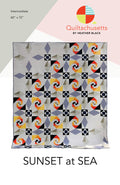 Sunset at Sea Quilt Pattern by Quiltachusetts