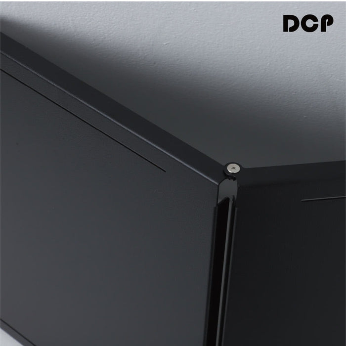 TableTop- Metal 90L folding hinge detail - Black - BIGANT