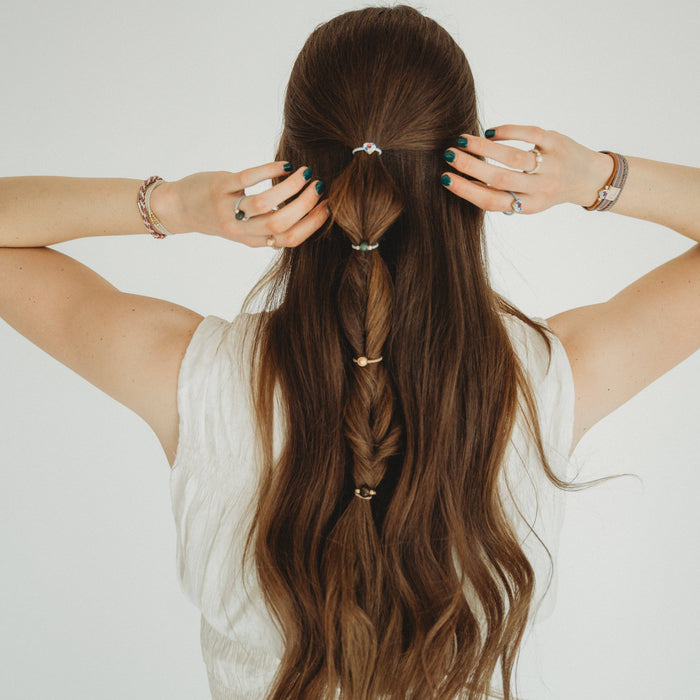Terra Earth Tone Hair Tie Rings