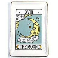 The Moon Tarot Dish | 4 1/2" x 6 1/2" AzureGreen