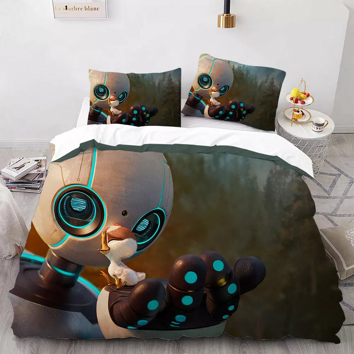 The Wild Robot Roz Brightbill Bedding Set Pattern Kids Quilt Cover Without Filler