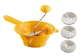 Tilly3 Orange Plastic Moulin/Vegetable Mill With 3 Stainless Steel Discs (Made in Italy)