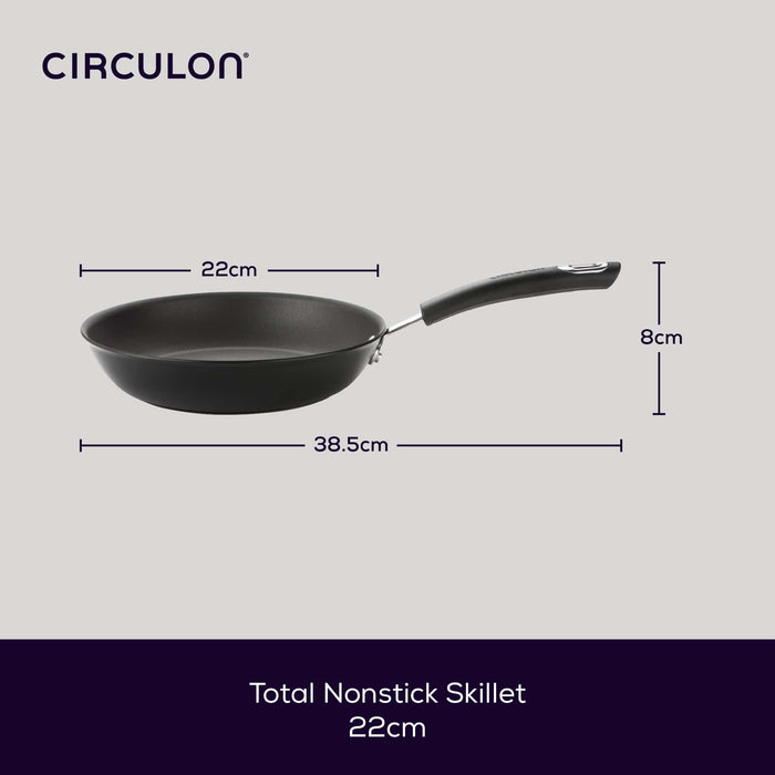 Total Non-Stick Induction Frying Pan Set - 22cm & 25cm