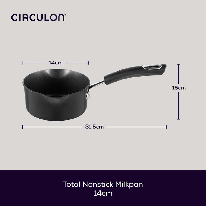 Total Non-Stick Induction Milk Pan - 14cm