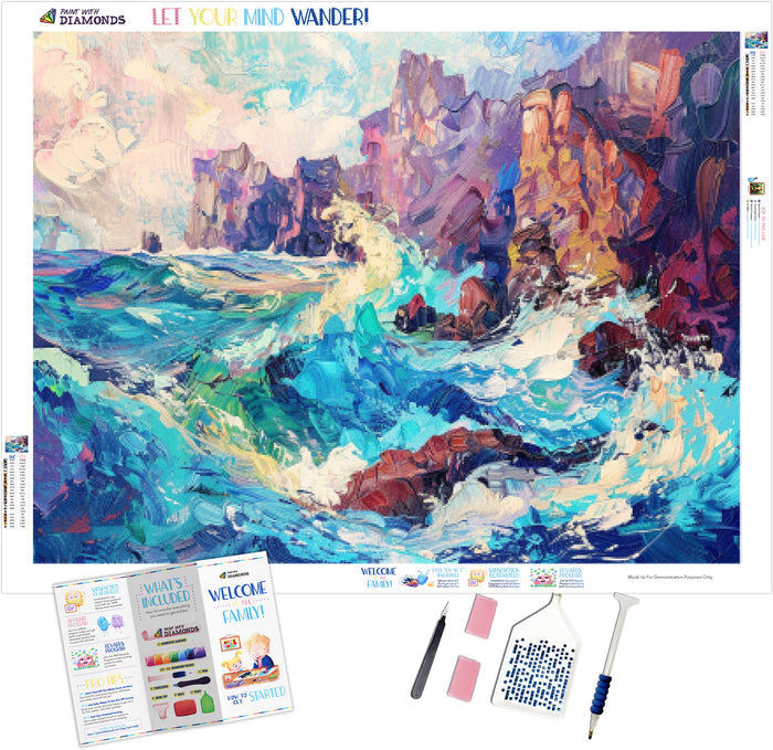 Towering Cliffs And Crashing Waves