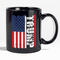 Trump American Flag Limited Edition Print Coffee Mug Black