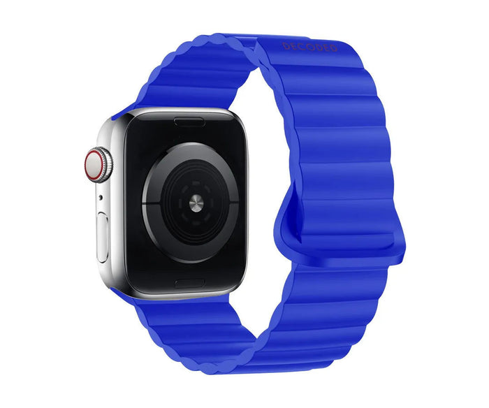 (TS) Decoded Apple Watch 49/45/44/42 mm Gen 1-10-SE Silicone Magnet Traction Loop Strap Lite - Galactic Blue