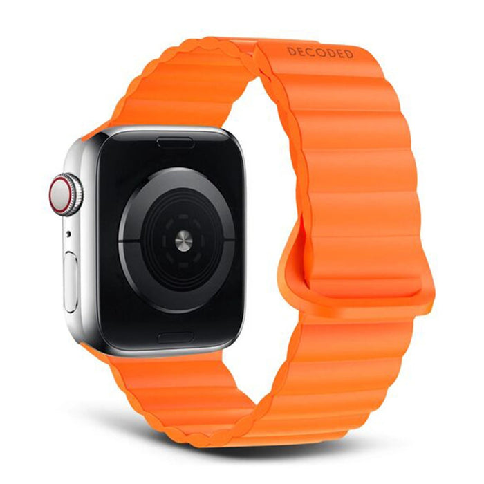 (TS) Decoded Apple Watch 49/45/44/42 mm Gen 1-10-SE Silicone Magnet Traction Loop Strap Lite - Apricot