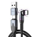(TS) Statik PowerPivot Pro 100w Nylon Braided C-C Cable 1.8m - Black