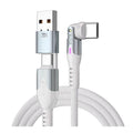 (TS) Statik PowerPivot Pro 100w Nylon Braided C-C Cable 1.8m - White