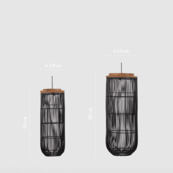 Tub Hanging Lamp - Charcoal - Small -