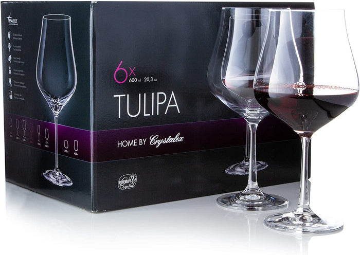 Durable and luxurious tulip-shaped wine glass