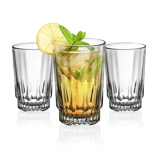 Uniglass Olympus Cocktail/Water/Juice/Vodka/Beer/Mocktail Glass Set (265ml, Transparent) Set of 6