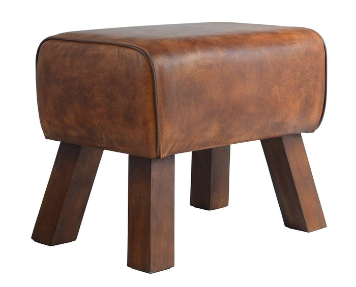 Valencia Mini Bench - Rose Brown Goat Leather -