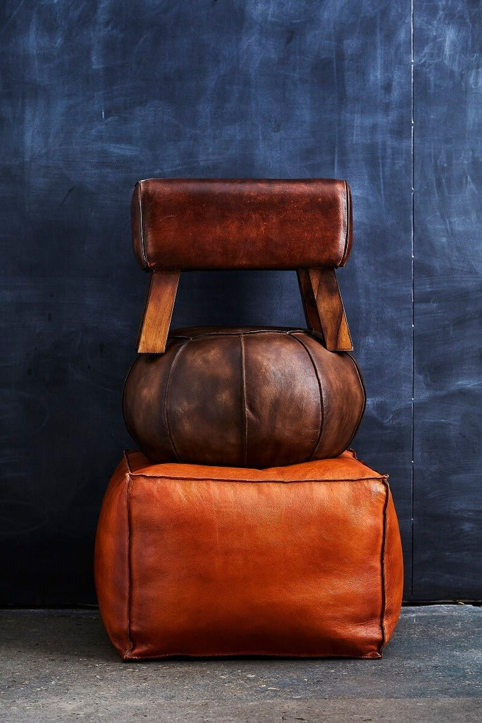 Valencia Mini Bench - Rose Brown Goat Leather -